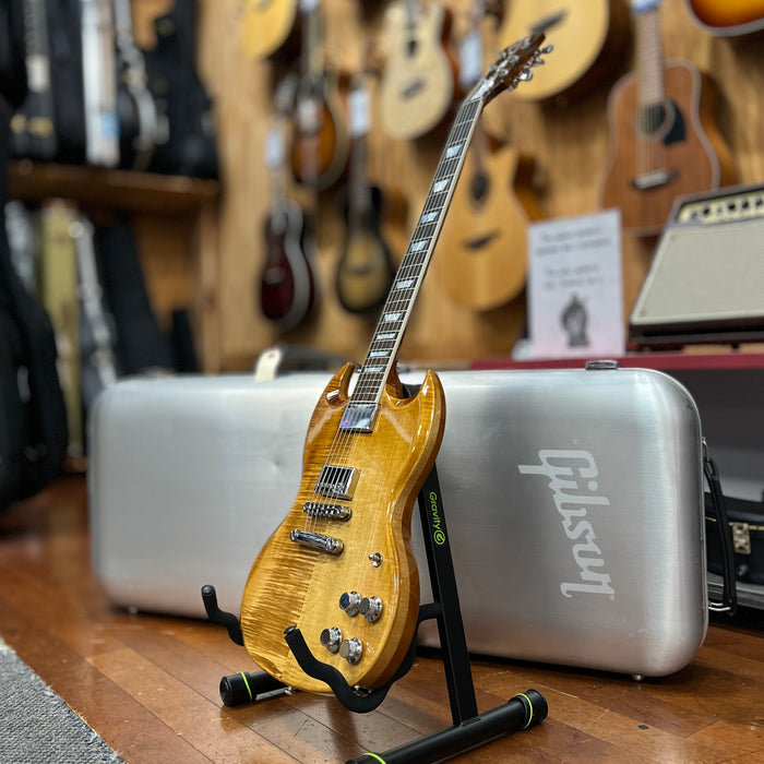 USED 2018 Gibson SG HP Flame Top Electric Guitar, Mojave Fade/ Gibson Case