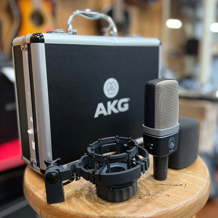 USED AKG C214 Condenser Microphone w/ Shock Mount