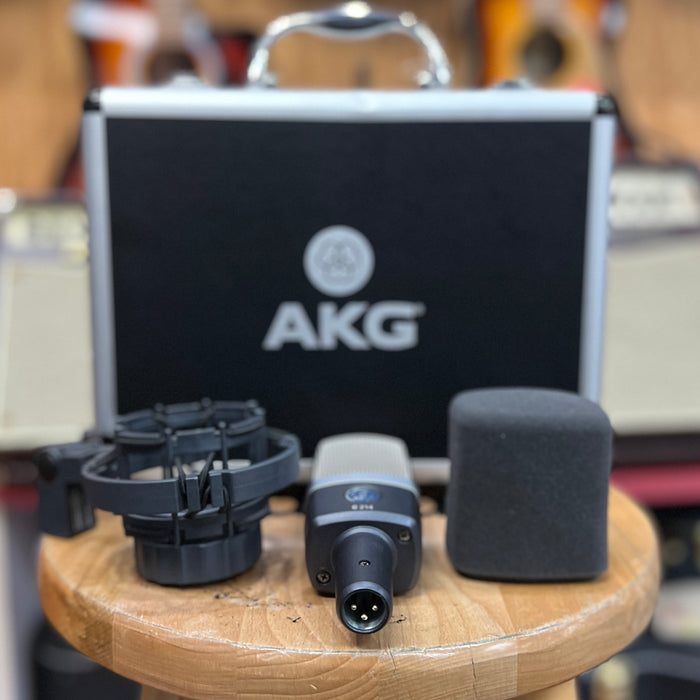 USED AKG C214 Condenser Microphone w/ Shock Mount
