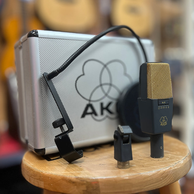 USED AKG C414 B P48 Multi-Pattern Condenser Microphone w/ Case, No Shockmount