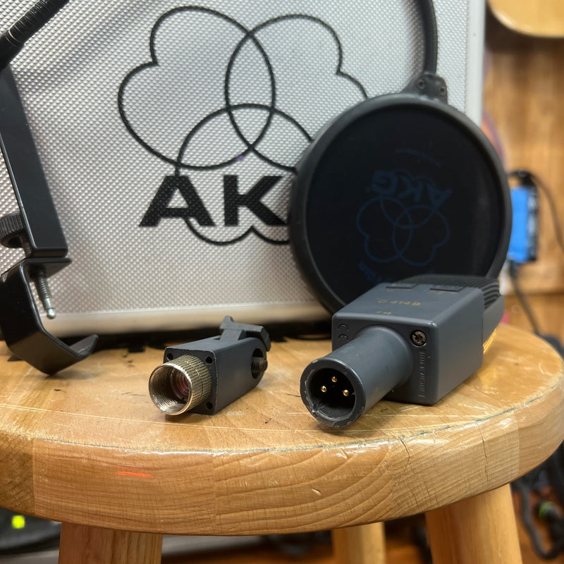 USED AKG C414 B P48 Multi-Pattern Condenser Microphone w/ Case, No Shockmount