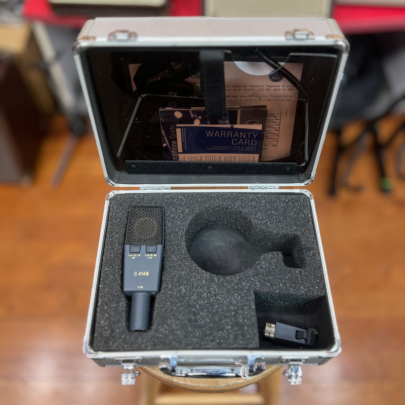 USED AKG C414 B P48 Multi-Pattern Condenser Microphone w/ Case, No Shockmount