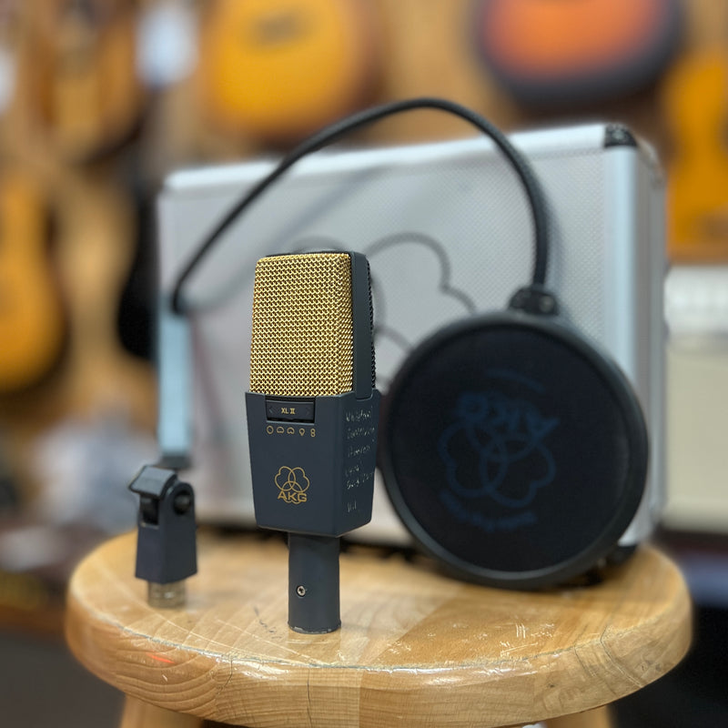 USED AKG C414 B P48 Multi-Pattern Condenser Microphone w/ Case, No Shockmount