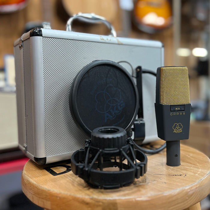USED AKG C414 XLII Large Diaphragm Multipattern Condenser Microphone
