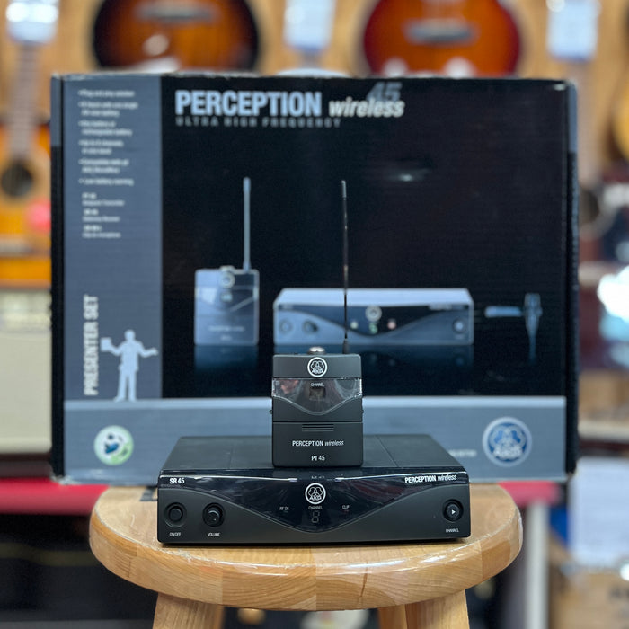 USED AKG Perception 45 Wireless Lapel System w/ AKG Handheld (Band A 530-559 MHz)