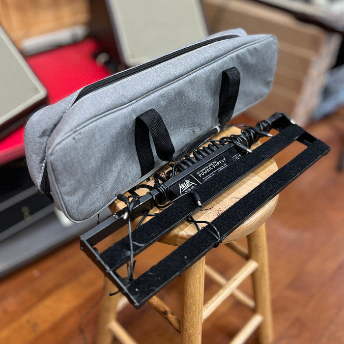 USED AKLOT Guitar Pedal Board with Built-in Power Supply and Bag