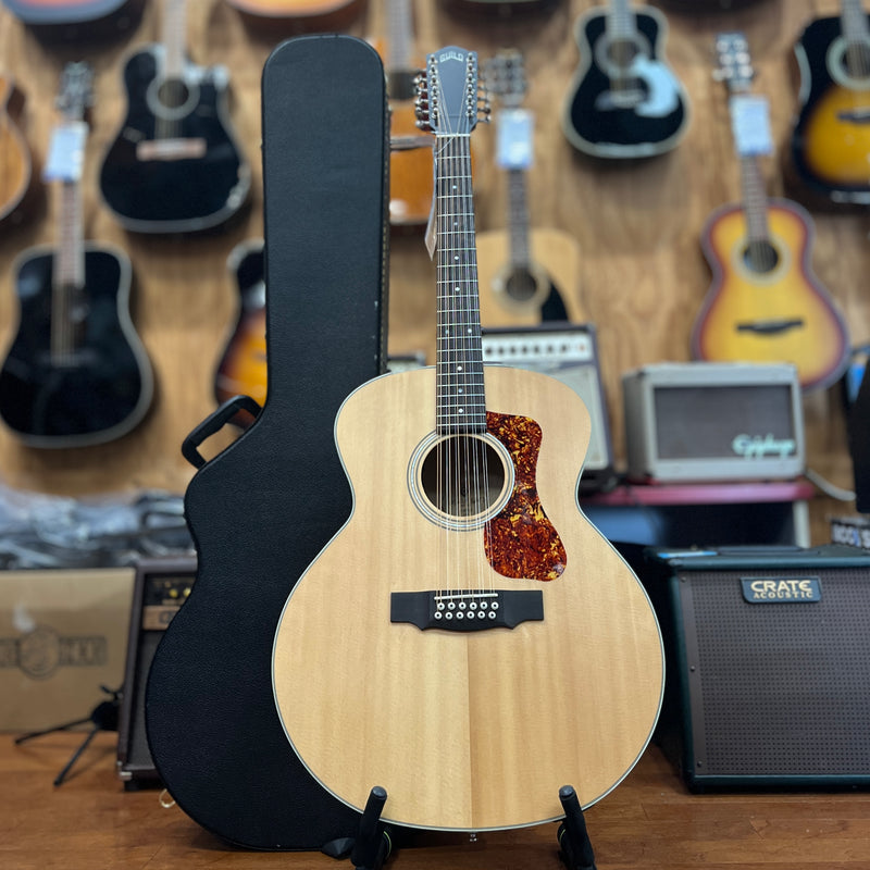 USED AS IS Guild F-2512E Maple 12-String Acoustic-Electric Guitar w/ HSC