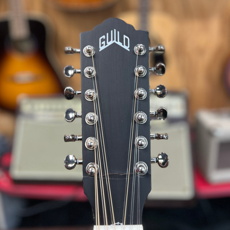 USED AS IS Guild F-2512E Maple 12-String Acoustic-Electric Guitar w/ HSC