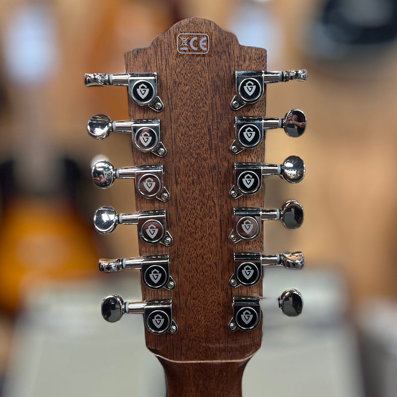 USED AS IS Guild F-2512E Maple 12-String Acoustic-Electric Guitar w/ HSC