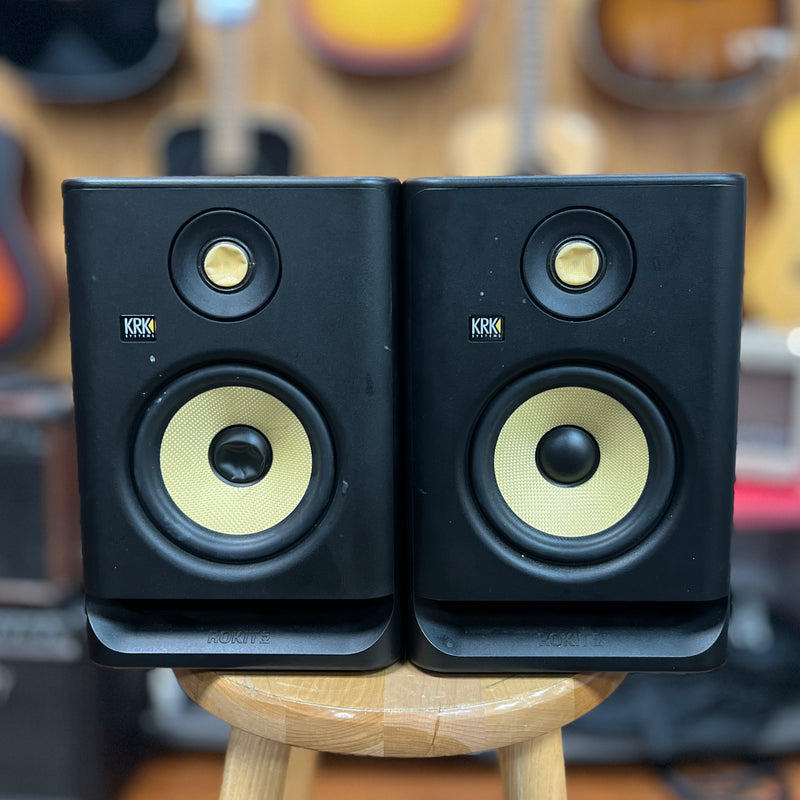 USED AS-IS KRK Rokit 5 G4 Studio Monitor PAIR