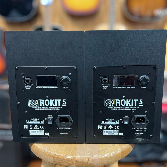 USED AS-IS KRK Rokit 5 G4 Studio Monitor PAIR
