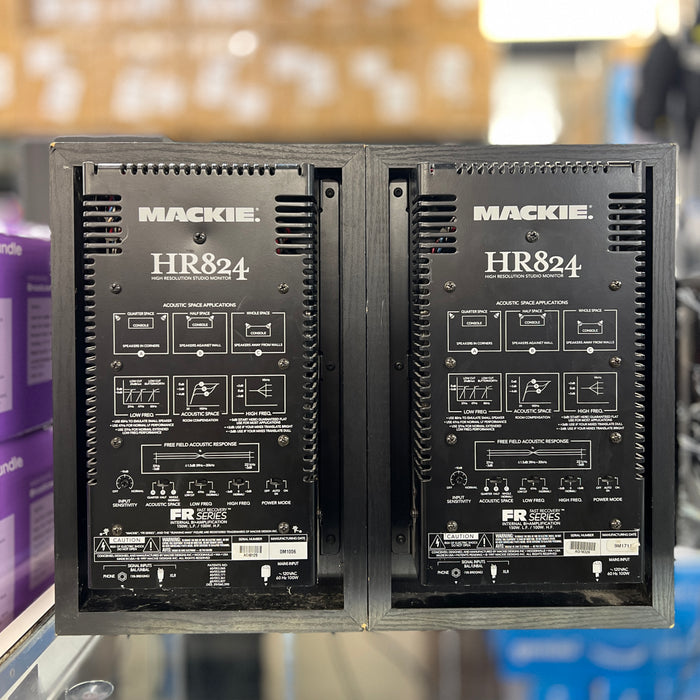 USED AS IS Mackie HR824 Studio Monitors (pair)