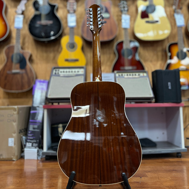 USED AS-IS Oscar Schmidt OD312-A 12-string Acoustic Guitar, Natural (BRIDGE LIFT)