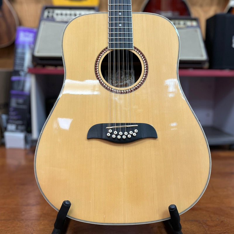 USED AS-IS Oscar Schmidt OD312-A 12-string Acoustic Guitar, Natural (BRIDGE LIFT)