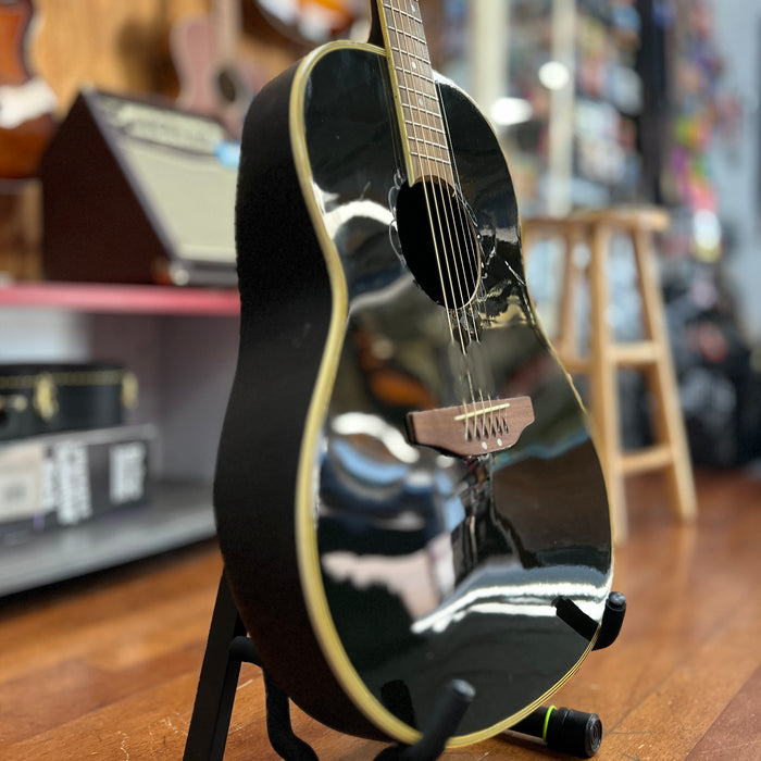 USED AS IS Ovation Applause AA21 Acoustic Guitar, Black