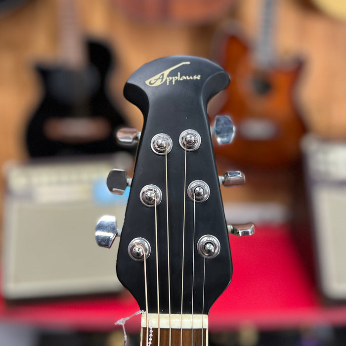 USED AS IS Ovation Applause AA21 Acoustic Guitar, Black