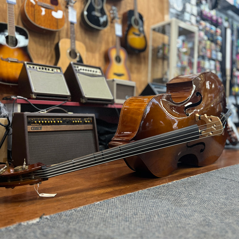 USED AS IS Torelli Double Upright Bass 3/4 w/ Bag & Bow