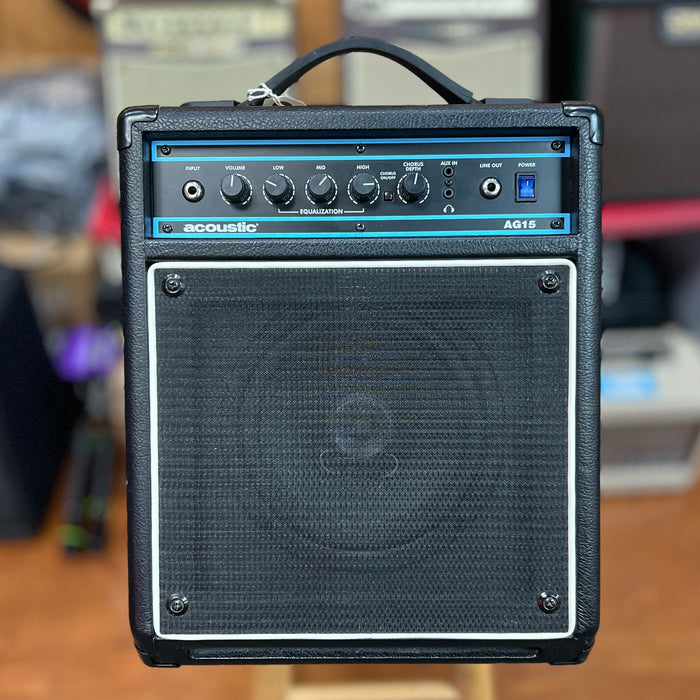 USED Acoustic AG15 15W 1x8 Acoustic Guitar Combo Amp Black
