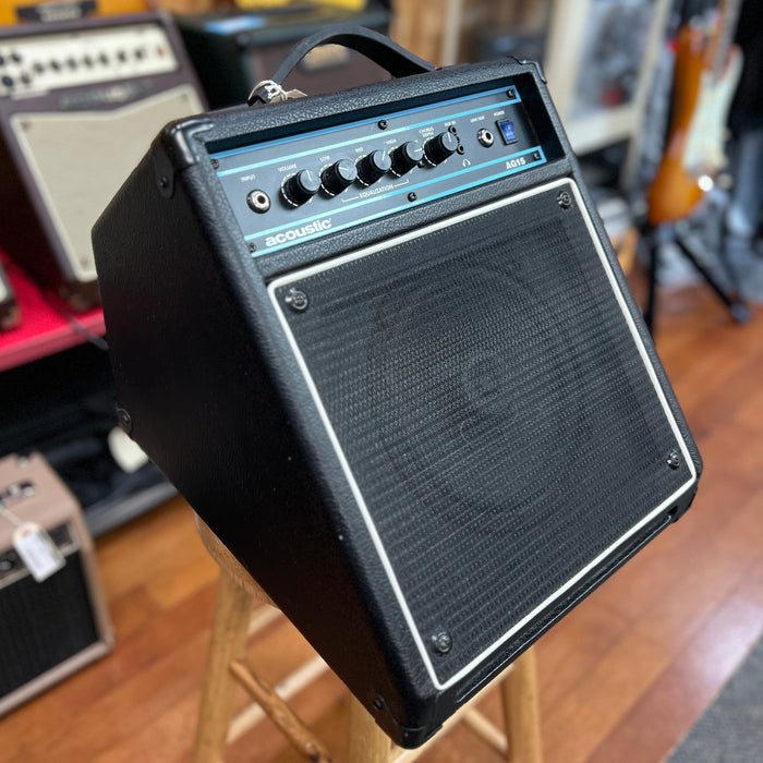 USED Acoustic AG15 15W 1x8 Acoustic Guitar Combo Amp Black