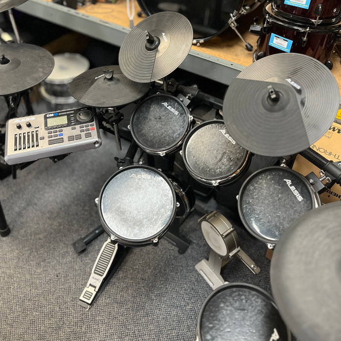 USED Alesis DM10 6-Piece Electronic Drum Kit w/ Simmons KP2 Kick Trigger