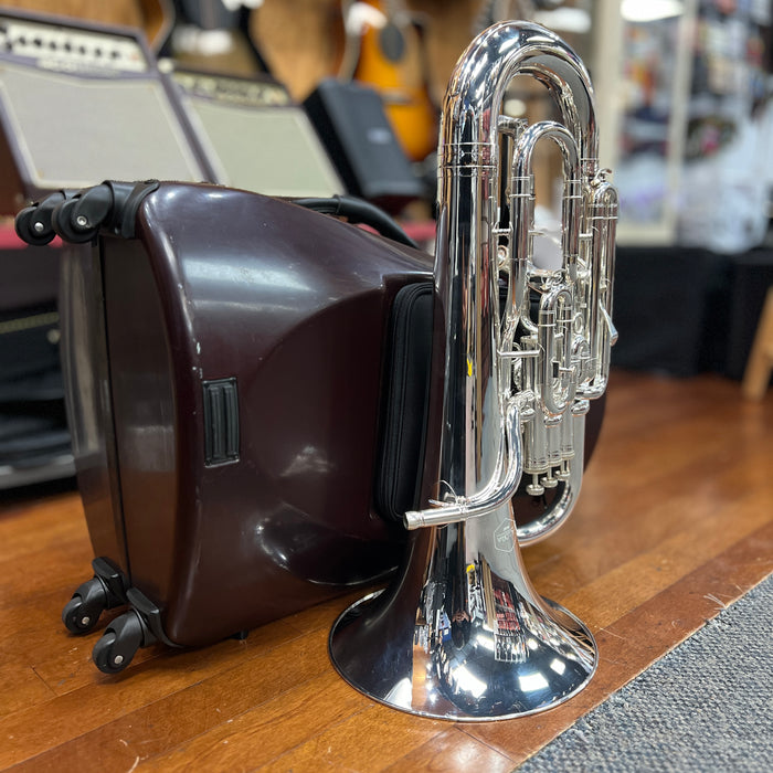 USED Allora AEP-550 Paris Series Compensating Euphonium, Silver