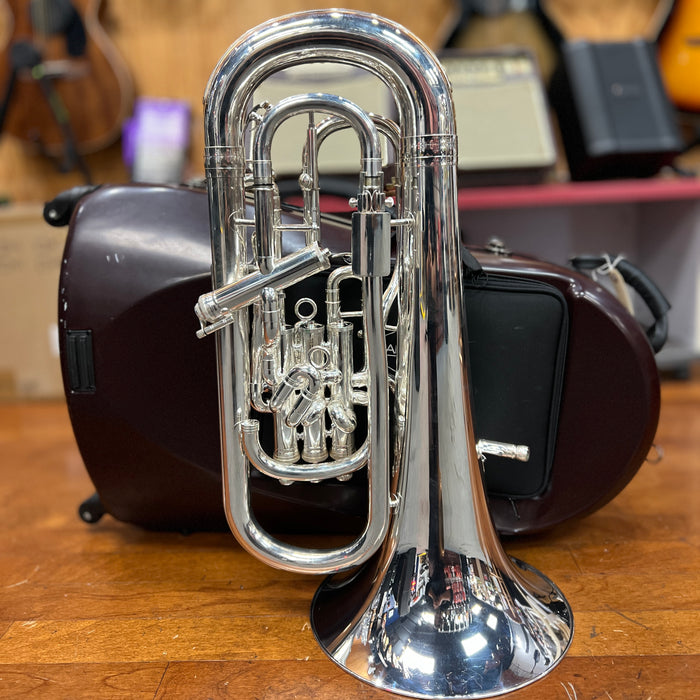 USED Allora AEP-550 Paris Series Compensating Euphonium, Silver