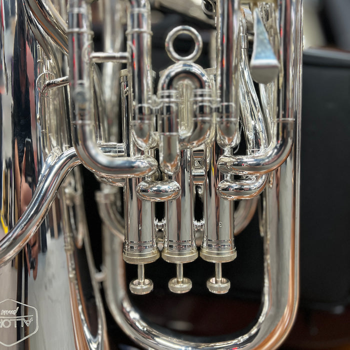 USED Allora AEP-550 Paris Series Compensating Euphonium, Silver
