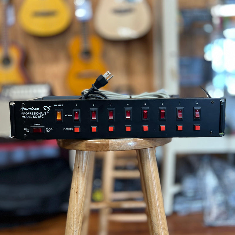 USED American DJ SC-8FC/RP-8 Power Conditioner & Low Voltage Lighting Remote Switcher-Dirt Cheep