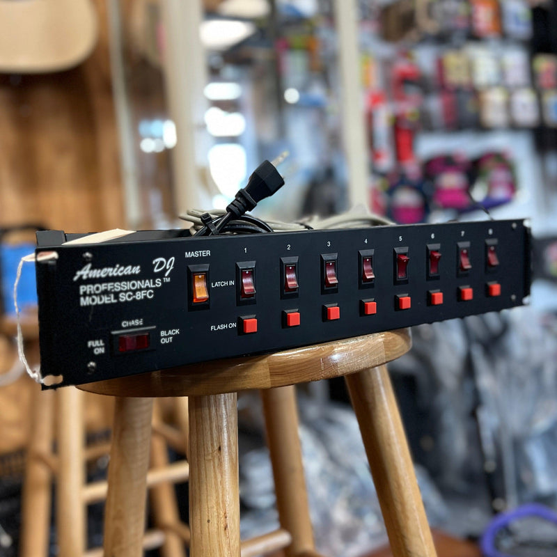 USED American DJ SC-8FC/RP-8 Power Conditioner & Low Voltage Lighting Remote Switcher-Dirt Cheep