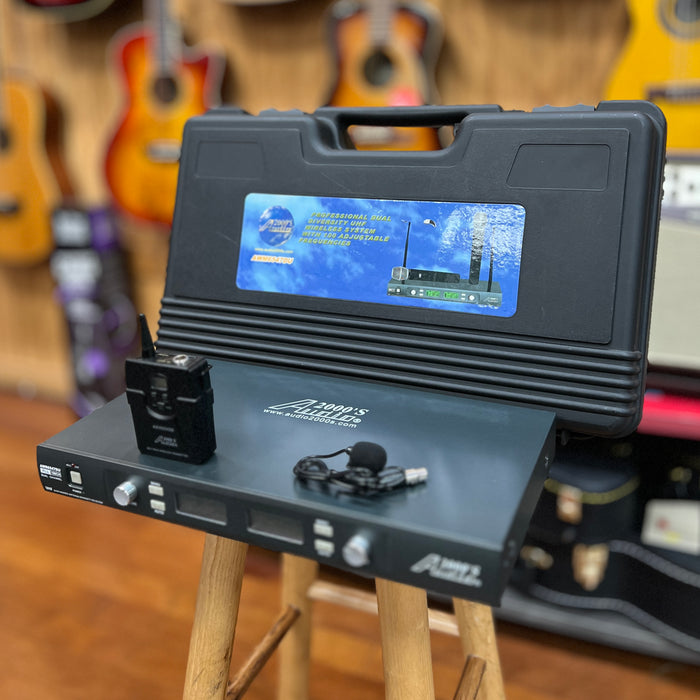 USED Audio 2000's AWM6547DU Dual Wireless Lavalier Microphone