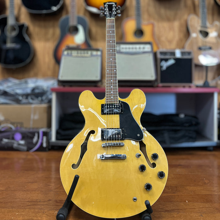 USED Austin Guitars AU796 Hollowbody Electric Guitar, Natural