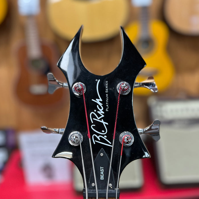 USED B.C  Rich Platinum Series Beast Electric Bass, Black