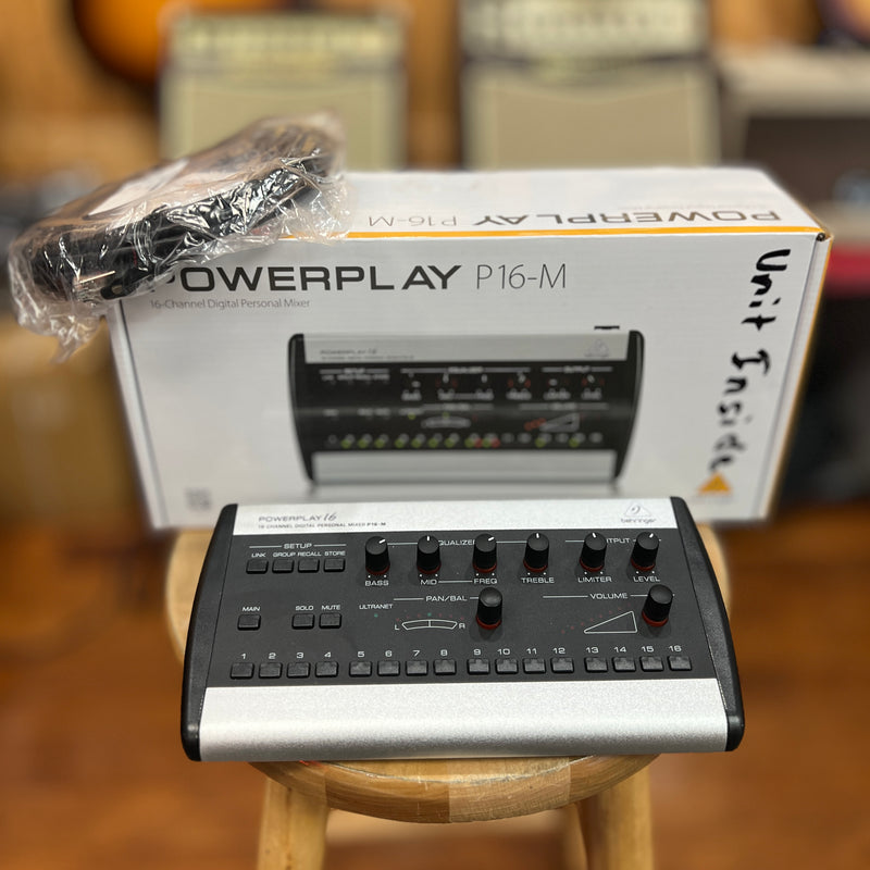 USED Behringer Powerplay P16-M 16-Channel Digital Personal Mixer