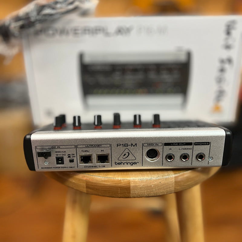 USED Behringer Powerplay P16-M 16-Channel Digital Personal Mixer