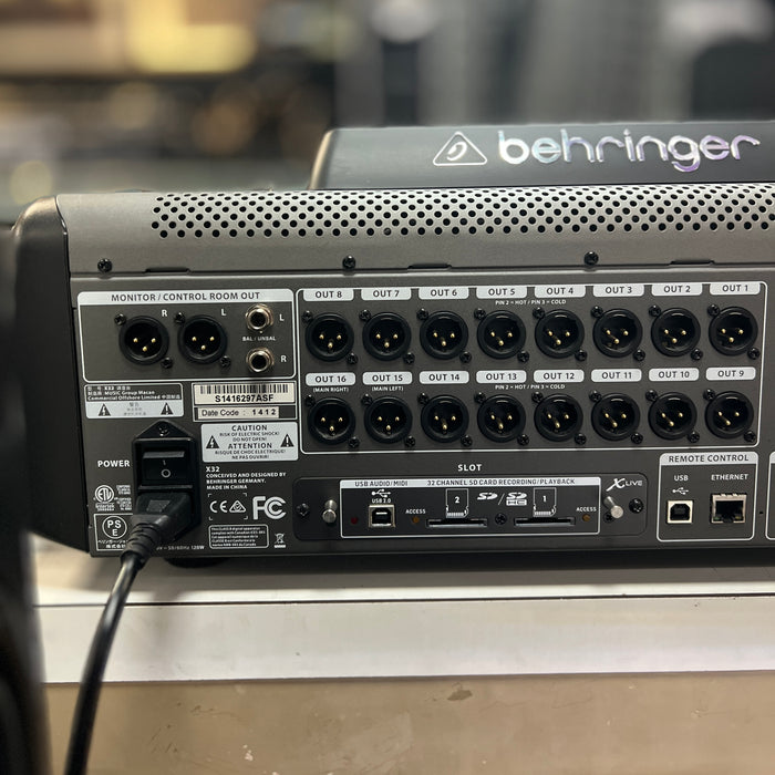 USED Behringer X32 40-Channel, Digital Mixer w/ X-LIVE Card