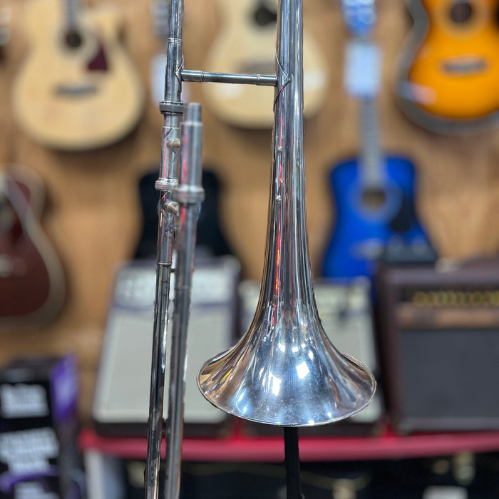 USED Besson 2-20 Silver Trombone Outfit