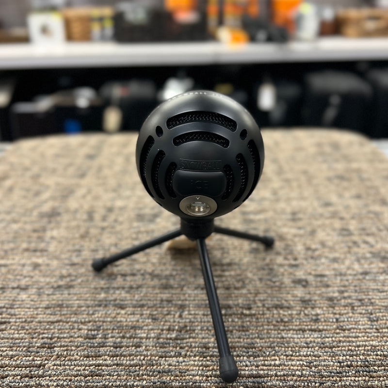 USED Blue Snowball ICE USB Microphone With Stand - Black