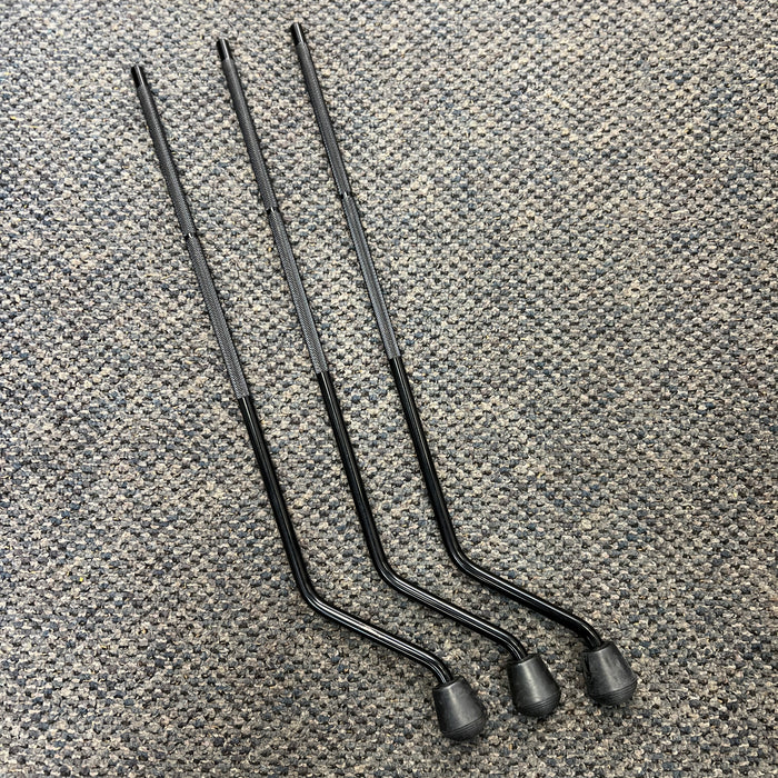 USED Brand X 9.5mm  Black Floor Tom Legs - 3 Set