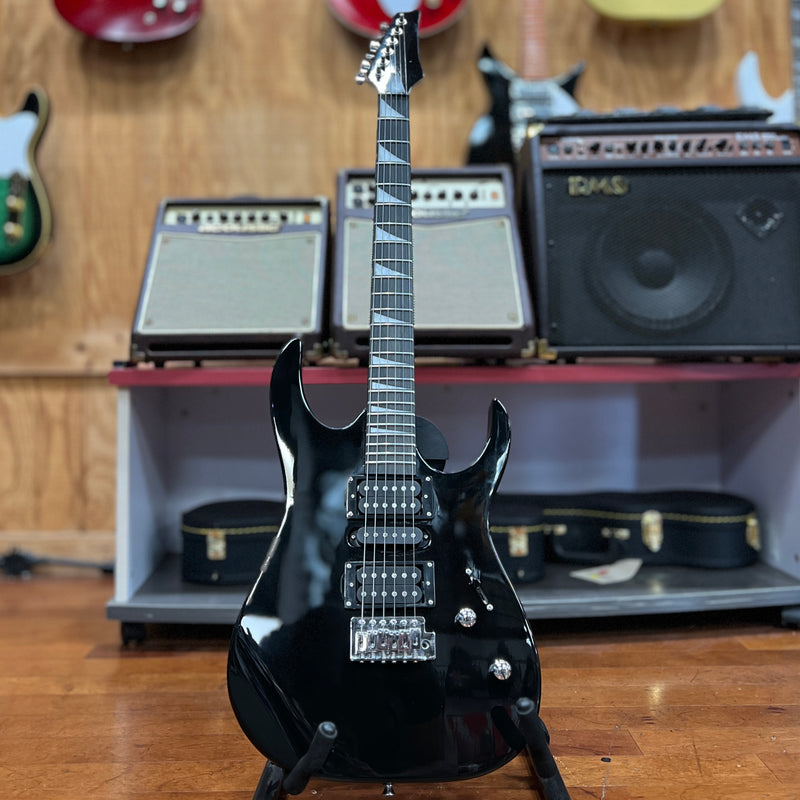 USED Brand X "RG" Style Electric Guitar, Black