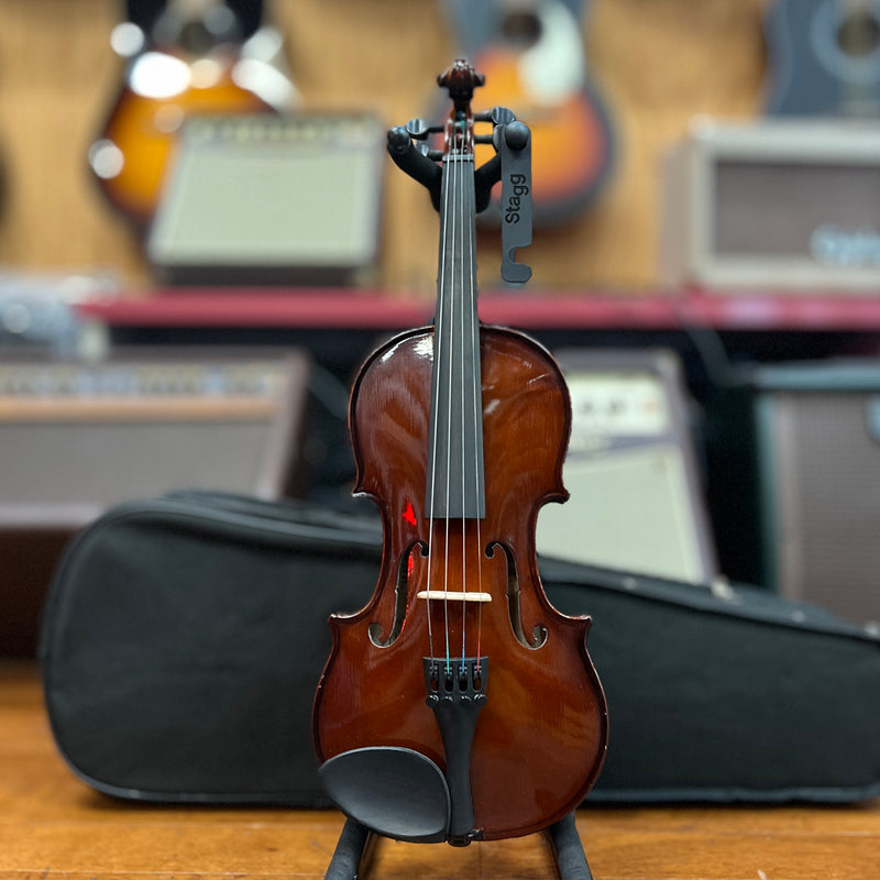 USED Brandenburg VN-880 Violin Outfit with Case, Bow, 1/2