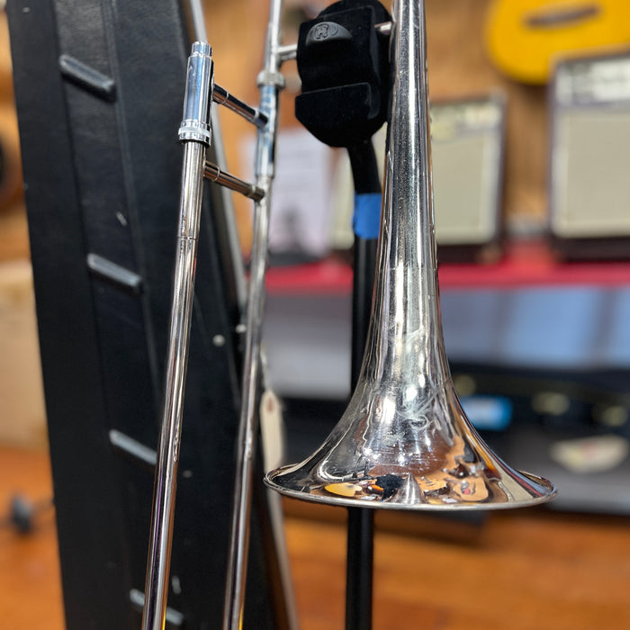 USED Bundy Nickel-Plated Student Trombone Outfit (403427)