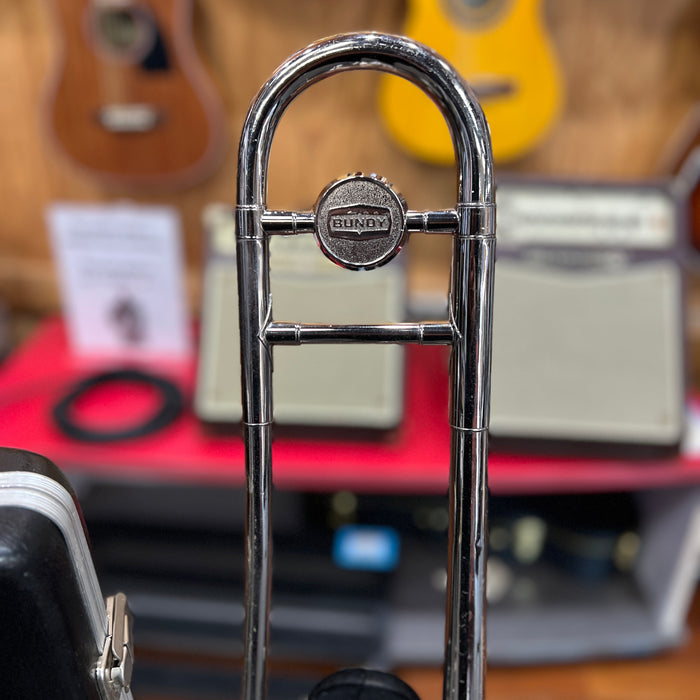 USED Bundy Nickel-Plated Student Trombone Outfit (403427)