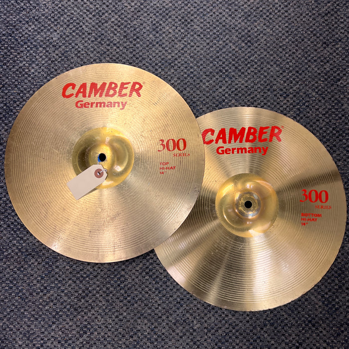 USED Camber 14in 300 Series Hi Hat Cymbals, PAIR