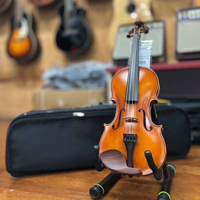 USED Carlos Wallin LA Strings 4/4 Violin Outfit