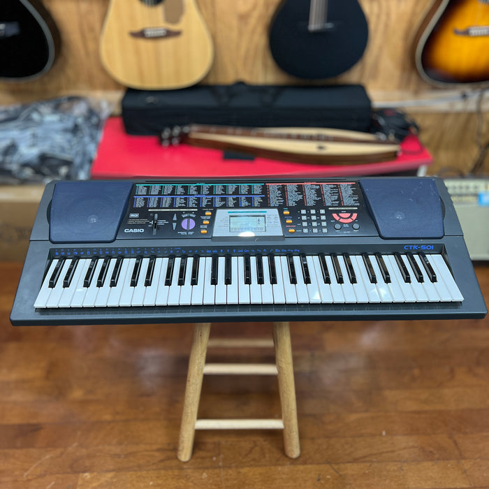 USED Casio CTK 501 Portable 61 Note Keyboard (Has Batteries no Power Adapter)