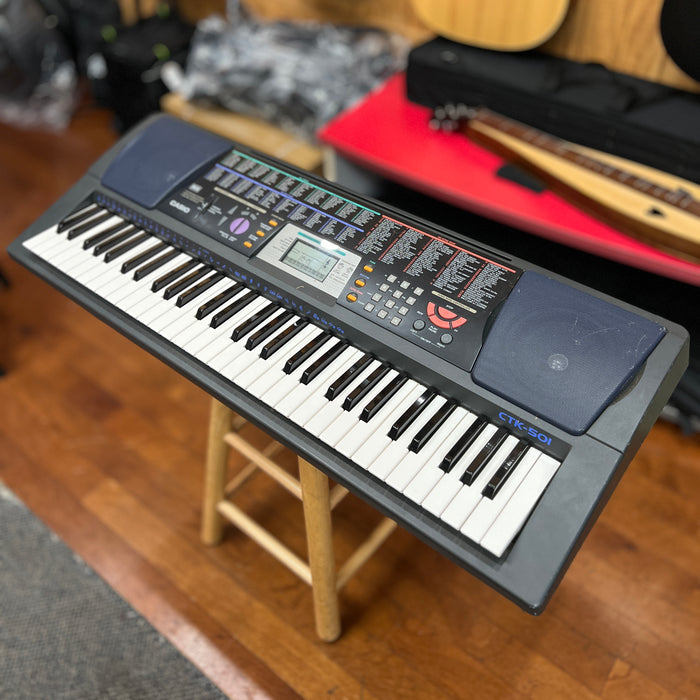 USED Casio CTK 501 Portable 61 Note Keyboard (Has Batteries no Power Adapter)
