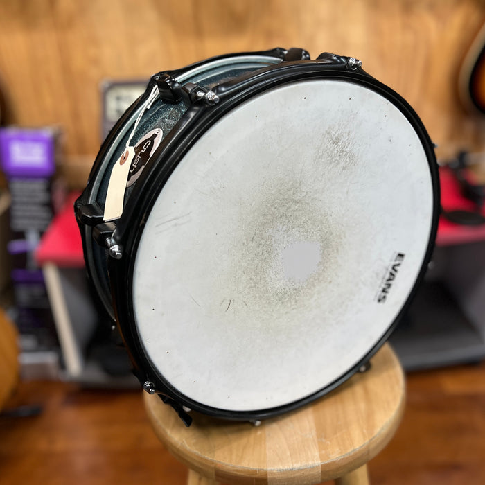 USED Crush Alpha E3 Maple Snare 5x14, Deep Blue Sparkle