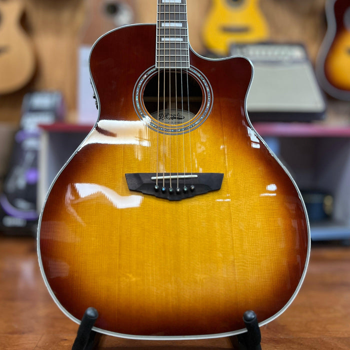 USED D'Angelico Premier Gramercy Acoustic-Electric Guitar, Iced Tea Burst