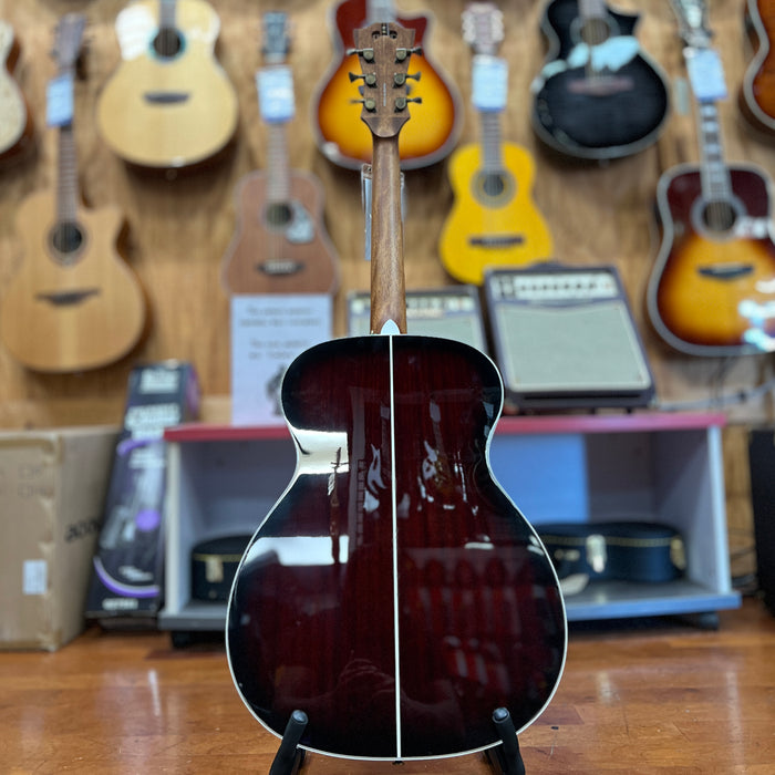USED D'Angelico Premier Series Tammany Orchestra Acoustic-Electric Guitar, Trans Black Cherry Burst
