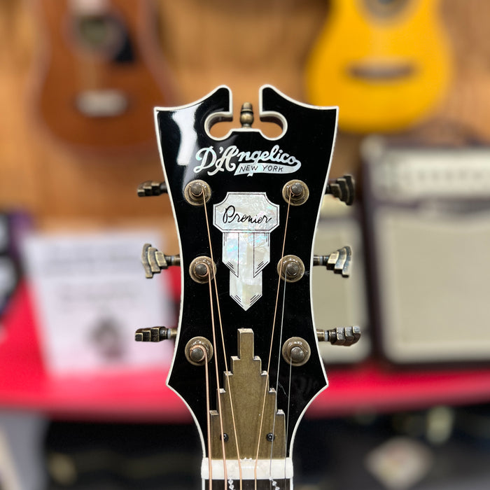 USED D'Angelico Premier Series Tammany Orchestra Acoustic-Electric Guitar, Trans Black Cherry Burst